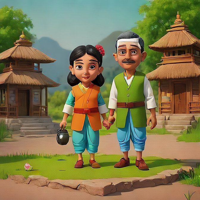 3D cartoon character art